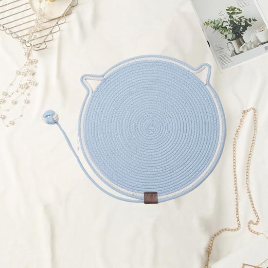 Когтеточка для кошек из натуральной хлопковой веревки, легко моется, многофункциональная, для домашних животных