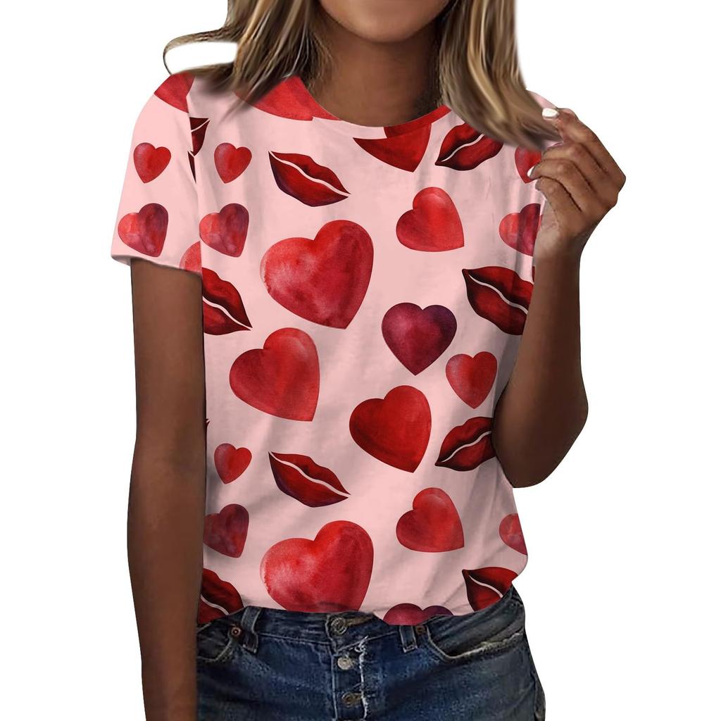 Футболки с цветочным принтом «Роза», женская модная футболка с коротким рукавом и круглым вырезом, Y2k Harajuku, футболки больших размеров, топы, женская одежда