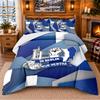 Printed 3Pcs Bedding Set hertha bsc FC Pattern Bed Sheet Pillowcase For Bedroom Decor