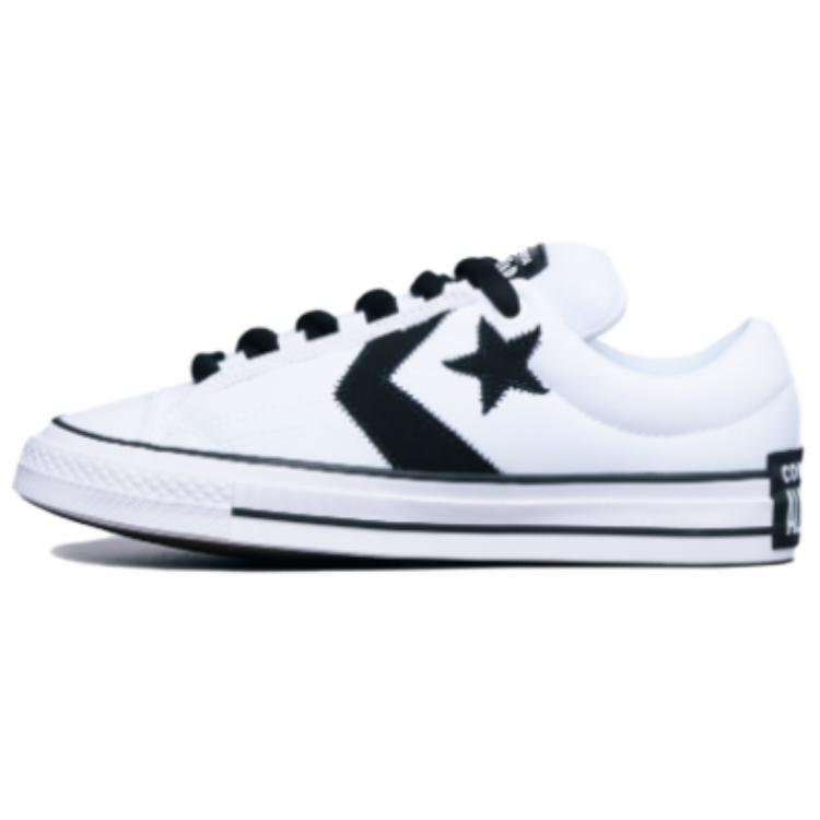 Converse Кроссовки для скейтборда Puff Player, нескользящие, износостойкие, низкие, унисекс, бело-черные, A14721C