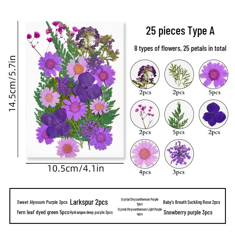 Autumn Childhood Floral Bookmark Kit: Transparent Leaf Specimen Laminating Film