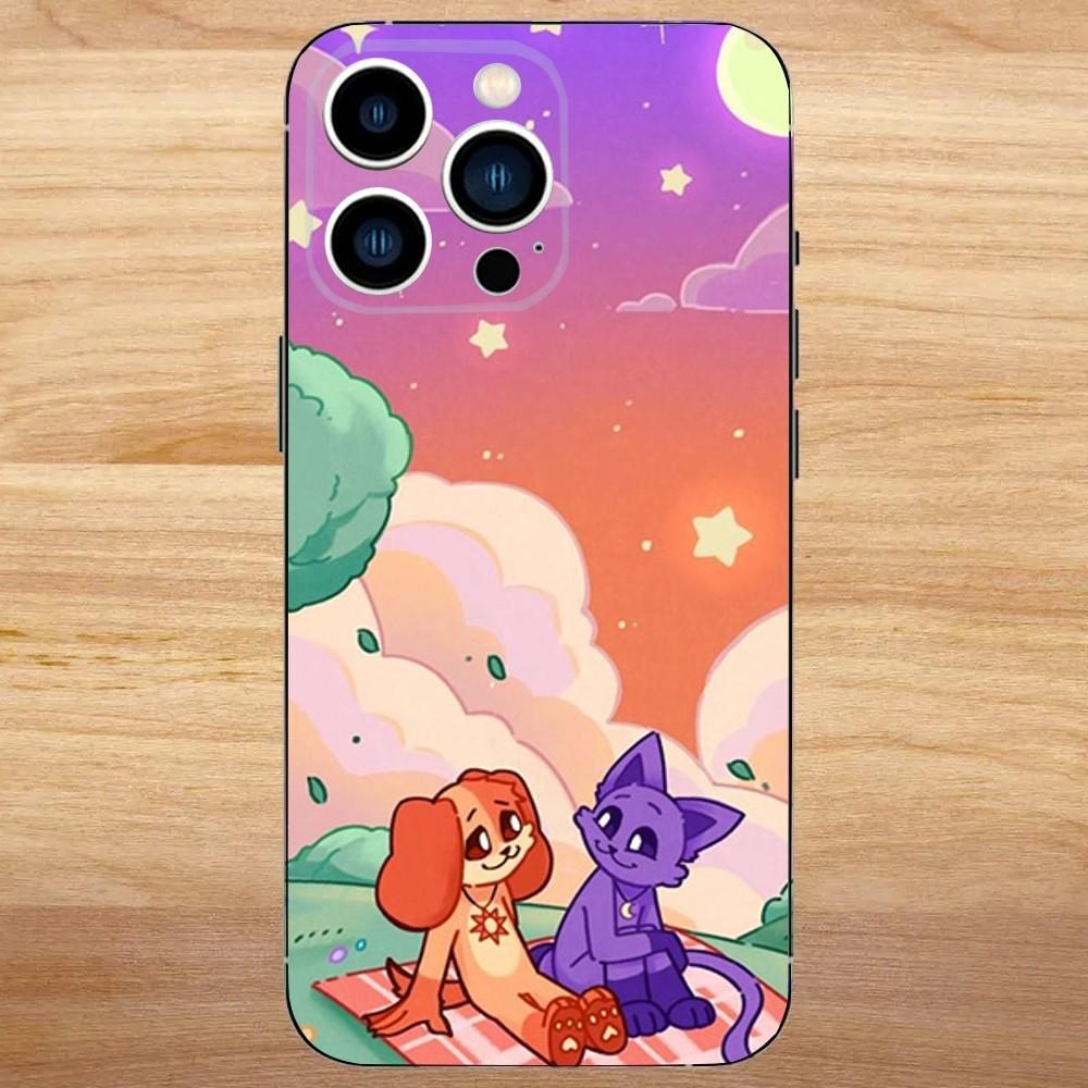 Catnap and Dogday Phone Case For iPhone 16,15,14,13,12,11,Mini,Pro,SE,MAX White Matte Shockproof Cover