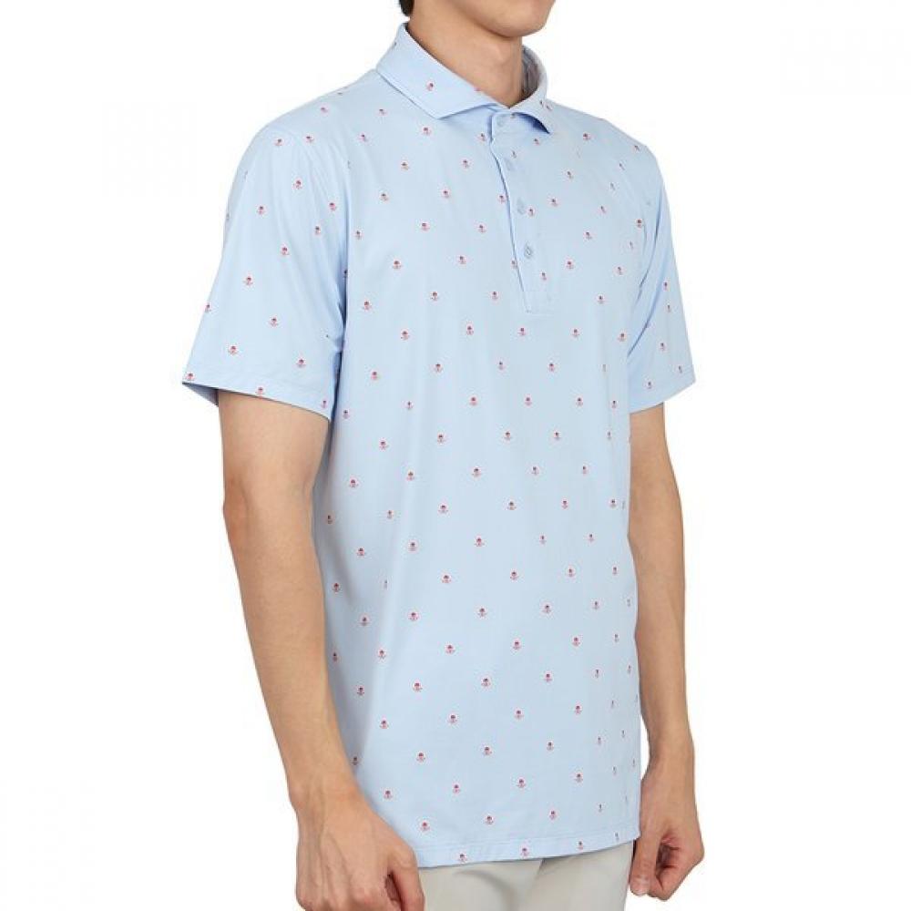 Футболка с коротким рукавом Zipore Golfwear для мужчин с воротником g4mS23k361a Sky