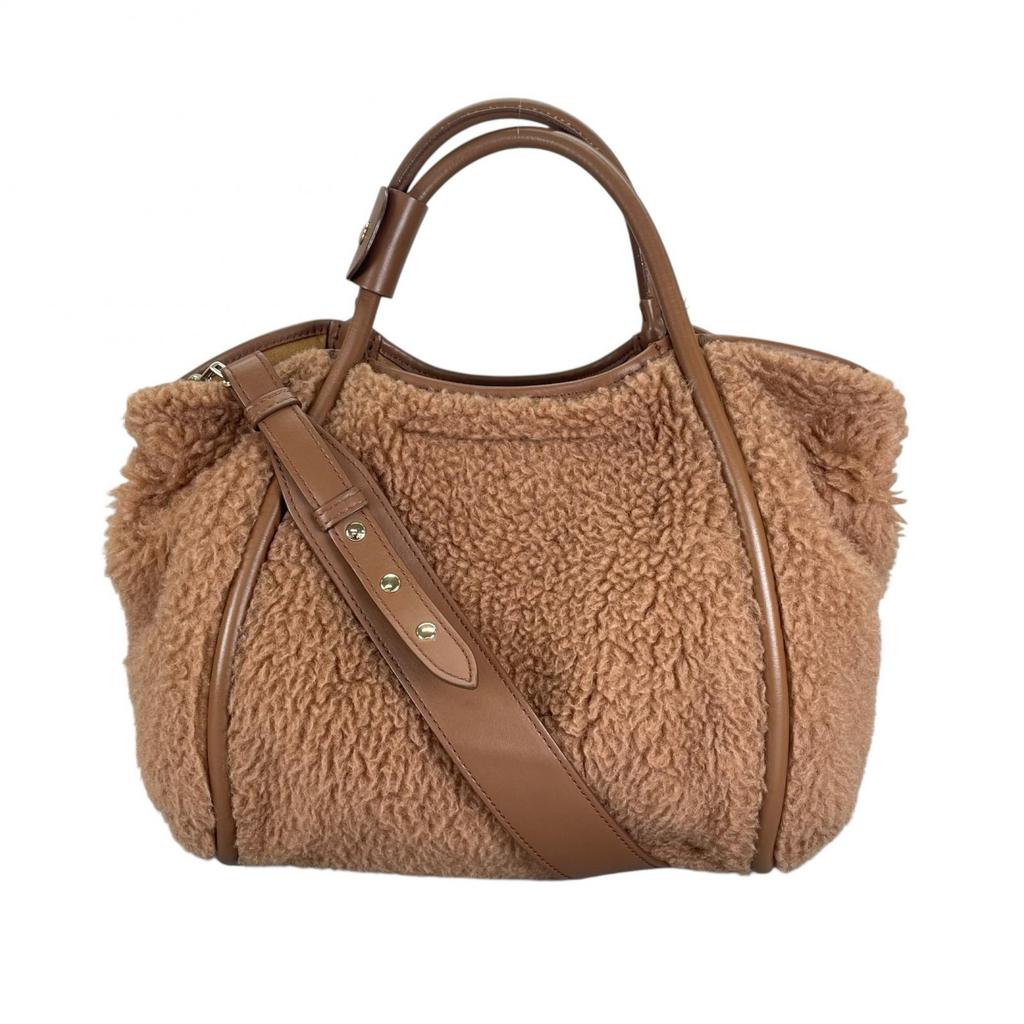 MAX MARA 2-way teddy bear bag 4.51609E+12 Handbag Brown Women used