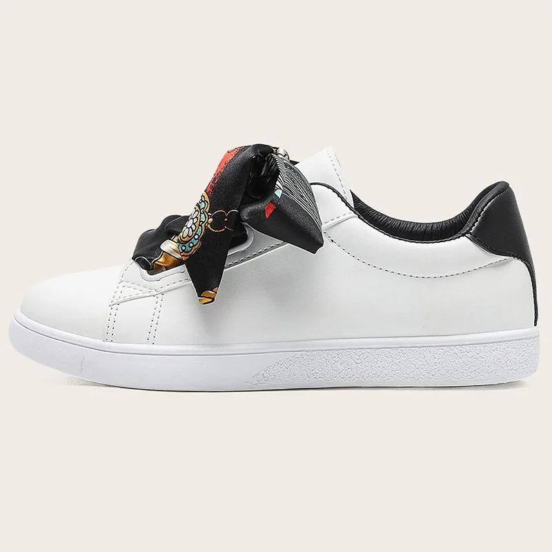 Женские кроссовки Модные ленточные повседневные туфли на шнуровке Туфли на плоской подошве Теннисные спортивные туфли для катания на коньках Кроссовки для студентов Кроссовки для повседневной ходьбы Кроссовки для бега