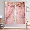 Роскошные декоративные шторы в европейском стиле, из искусственного розового материала с принтом, подходящие для украшения дома в спальне и гостиной