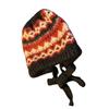 Этнический узор Шапка-ушанка Вязаные шапки-бини для повседневной носки Взрослая унисекс акриловая шапка-череп для активного отдыха, езды на велосипеде, прогулок