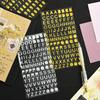 Creative Hot Stamping Alphabet & Number Stickers for Journals and DIY Projects