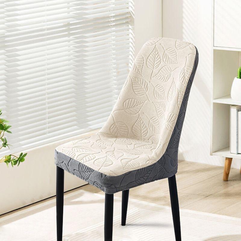 Jacquard Curved Home Elastic Thickened Stool Backrest Cat-Scratch Resistant Universal Dining Chair