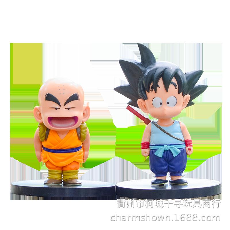 Фигурка Dragon Ball Сон Гоку Криллин Аниме Фигурка Каваи Милый Детская Фигурка ПВХ Статуэтка Кукла Коллекция Игрушки Подарок