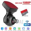 Автомобильный видеорегистратор с Wi-Fi, регистратор для вождения, 1080P HD, 170 °, широкоугольная циклическая запись, датчик ночного видения G для мобильного телефона, видеорегистратор