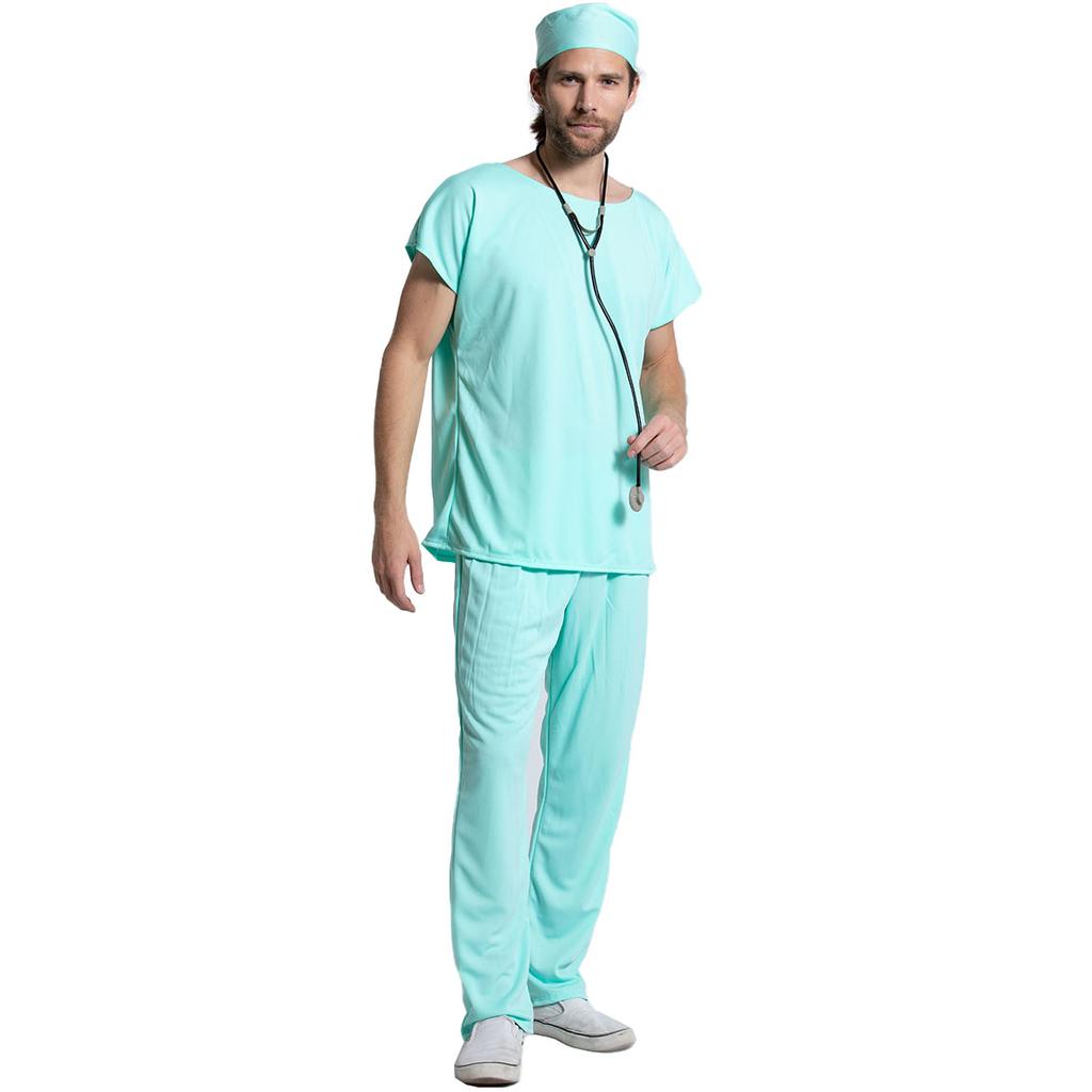 S-XL cosplay COS suit, male doctor uniform, Halloween costume, blood-stained horror surgery doctor suit