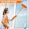 Extended Window Cleaning Tool Glass Cleaner Mop with Silicone Scraper Window Cleaning Brush Household Cleaning Tools