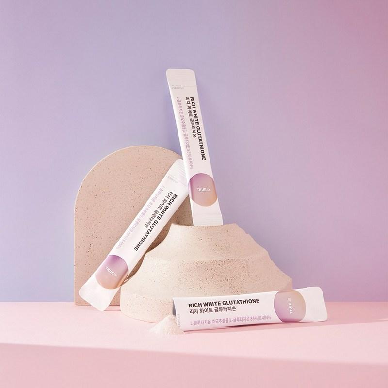 TrueX Rich White Glutathione 6 коробок Порошок глутатиона содержит высокое содержание 86% чистого витамина C, 49 г, 6 штук