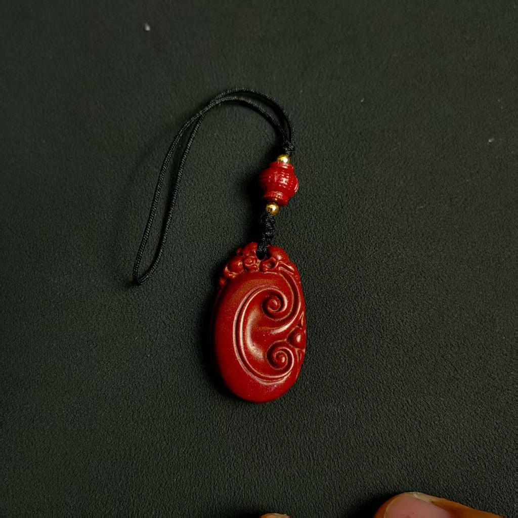 Китайский Амулет для Мобильного Телефона из Пурпурного Золотого Песка - Киноварная Тыква Руи Подвеска Брелок