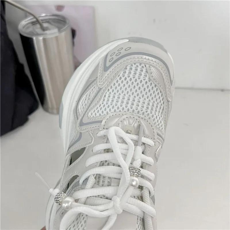 Женские кроссовки на платформе из кожи, повседневные женские кроссовки для бега на открытом воздухе, кроссовки, женские тенденции, вулканизированная обувь Zapatillas Mujer