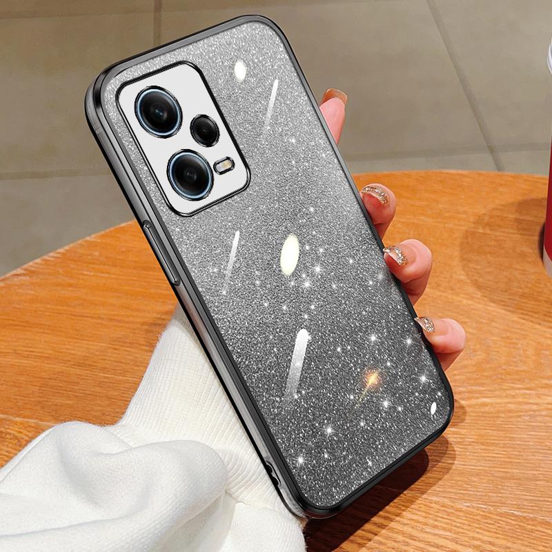 Модный блестящий чехол с градиентным покрытием для Xiaomi Redmi Note 13 12 Pro 12S 11 10 9 9S Redmi 13C 12C 10C K60 K50, силиконовая задняя крышка