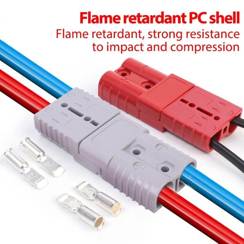 50/120/175A Forklift Battery Connector Plug Quick Connect Disconnect Wire Harness Cable for Winch Trailer Trolling Motor Car