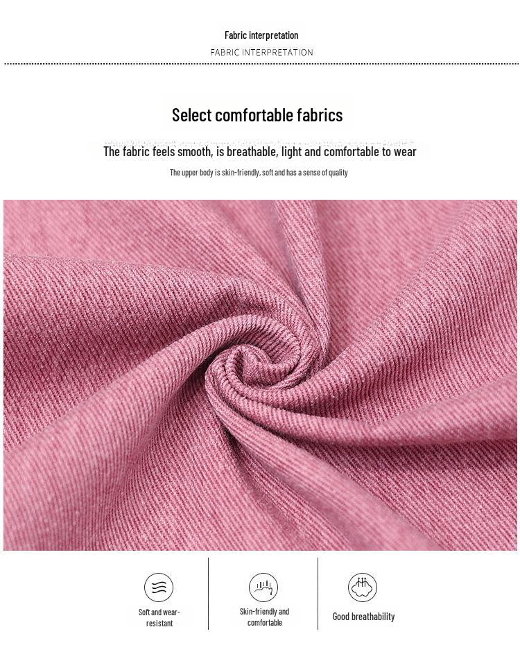 Women’s Casual Pink Denim Jacket - Autumn 2023 Loose Fit, Age-Reducing Style