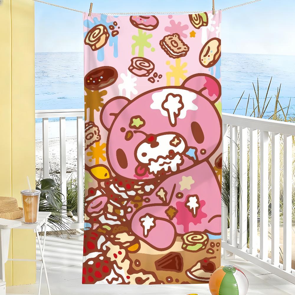 Модная G-Gloomy-Bear Милое Полотенце Мягкое Бассейн Подарок Для Путешествий Спортзал Душ Кемпинг Быстросохнущее Спортивное Большое Пляжное Полотенце