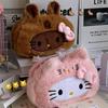 Кавайный пенал Hello Kitty Мультяшная косметичка Большая вместимость Канцелярские принадлежности Косметика Пенал Сумка для хранения Подарок