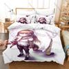 Time Travel Anime Bedding Set, Duvet Cover + 2 Pillowcases, Steins Gate Design, Comfortable Home Textiles
