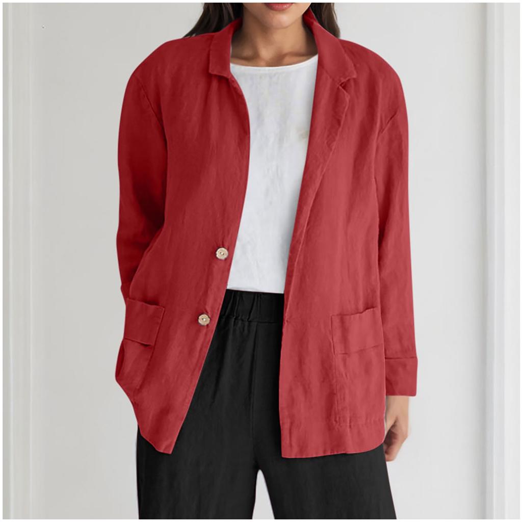 Женская модная однотонная свободная куртка с длинными рукавами, карманом на пуговице, в повседневном стиле
