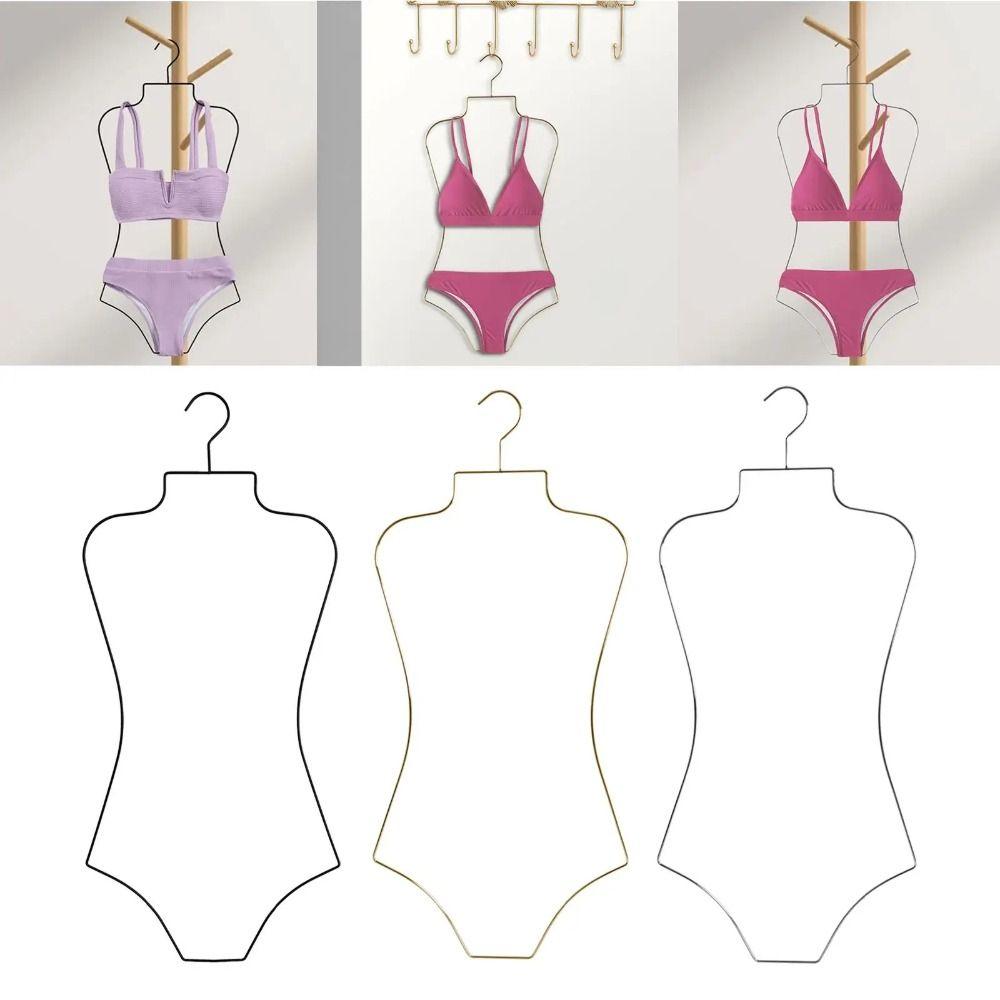 Foldable Lingerie Hanging Rack Body Shape Clothing Hanger  Stores Boutiques Show Window