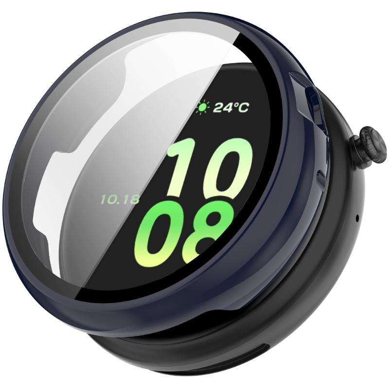 Чехол для Watch Fit 44 мм с Защитой Экрана из Закаленного Стекла и Жестким PC Защитным Бампером Аксессуары для Умных Часов