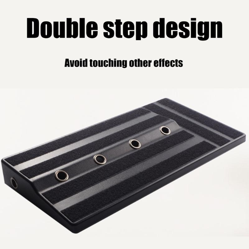 Guitar Pedal Panel with Sticking Tape Guitar Pedal Accessories Sturdy Guitar Pedalboard Case Guitar Effects Pedal Board