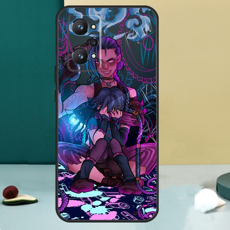 Чехол Jinx Arcane для Realme 14 13 Pro Plus 10 11 12 GT 5 6 6T GT7 Pro C61 C55 C53 C51 C21Y C25S C75 C67