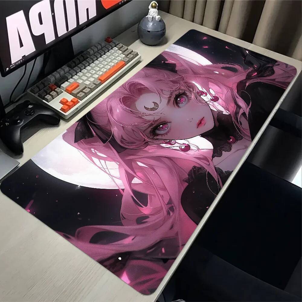 Sailor Moon Mouse pad Gaming Keyboard Accessories Pad HD print XXL Size kawaii girl Nonslip for Officer Desk Mat Laptop carpet