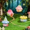 Мини-домик для сказочного сада, Фигурка, Милый домик из смолы с подсолнухом/Тюльпаном/Ипомеей/Ландышем, для DIY-микроландшафта, бонсай, террариума
