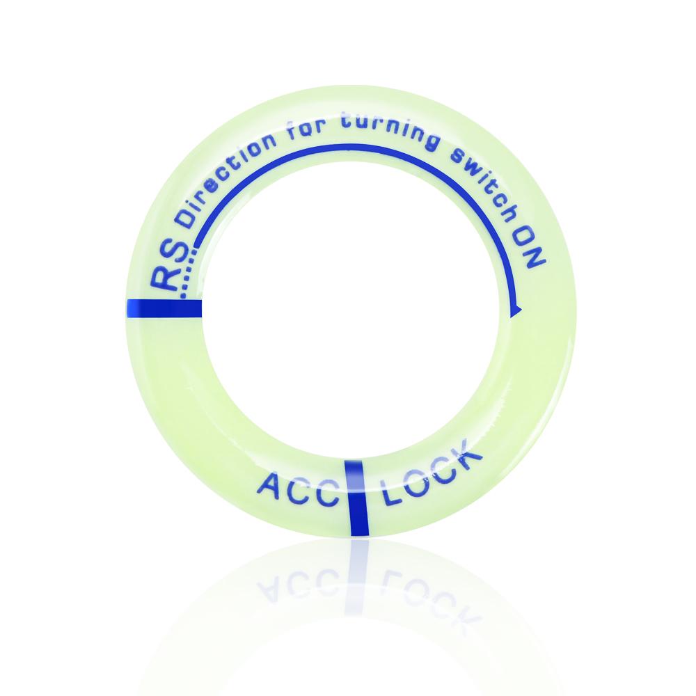 Ночной светящийся автомобильный брелок для ключей зажигания, наклейки для Ford Escape Kuga Mondeo Ecosport Fiesta Focus 2 3 MK1