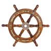 45.72 Cm Nautical Wooden Captain Ship Boat Wheel Ship Boat Steering Wheel Pirate Ship's Wheel Christmas Décor