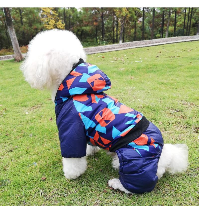 Теплая одежда для маленьких собак, комбинезон, камуфляжные зимние толстовки для собак, одежда для домашних животных, водонепроницаемая куртка с капюшоном для собак, мягкая одежда для щенков чихуахуа