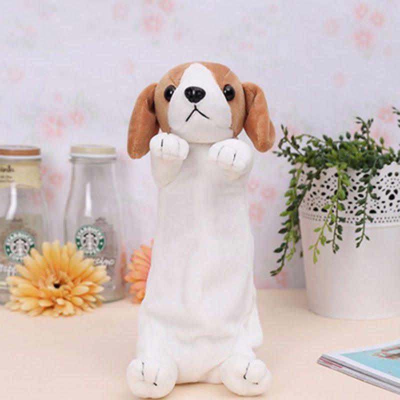 Очаровательный Кавайный Пес Пенал Плюшевый Пенал Идеально Подходит Для Хранения Косметики И Канцелярских Принадлежностей