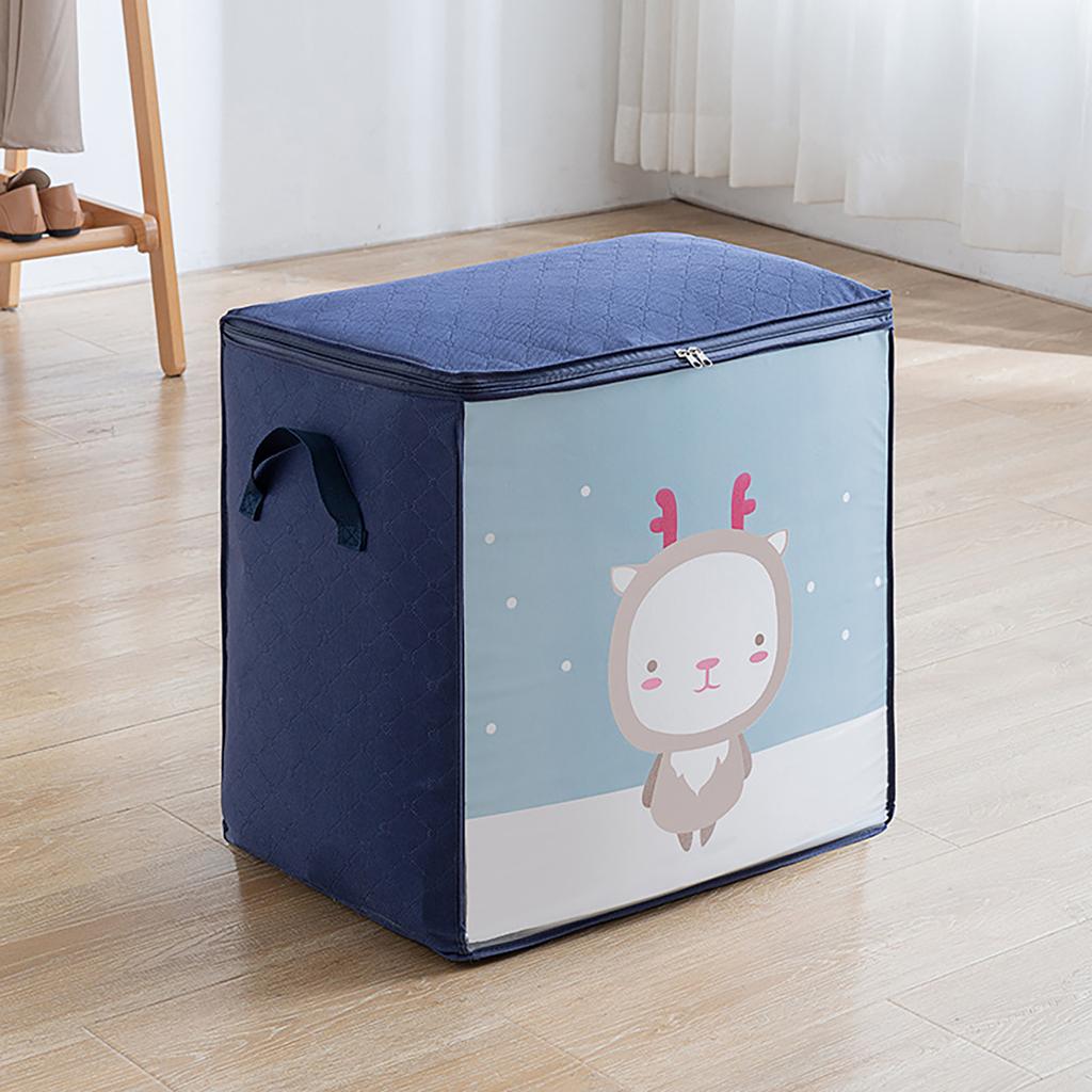 Складная сумка-органайзер для хранения с усиленными ручками на молнии, сумка для хранения одежды большой емкости