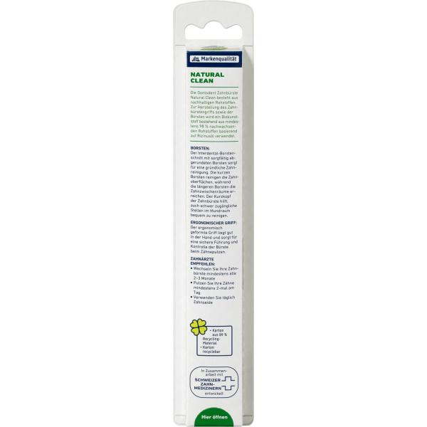 Зубная щетка Dontodent Nature Clean от Германии мягкая 1 шт.