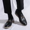 Men's Luxury Casual Shoes Embossed Leather Men Classic Loafers Mens Slip-on Board Shoes Outdoor Flats New Big Size 38-46
