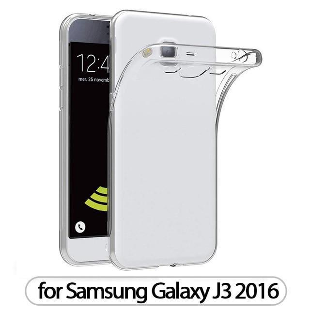Чехол для Samsung Galaxy J1 J3 J5 J7 2016, силиконовый прочный чехол из ТПУ с прозрачным бампером, мягкий чехол для Samsung J5 J7 Prime, задняя крышка J120 J320 J510 J710