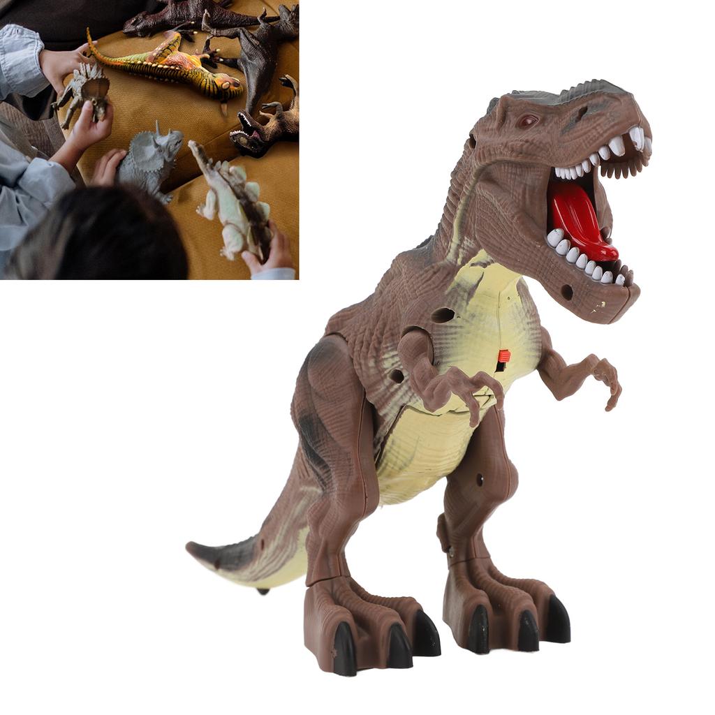 Dinosaur Toy Battery Powered Plastic with Light Roaring Sound Electric Walking Dinosaur Toy for Boys Girls Gift