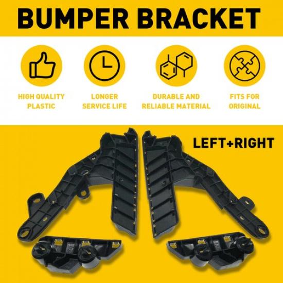 4PC Front Bumper Hold Bracket Plastic Retainer Support Beam for Altima 2013-2015