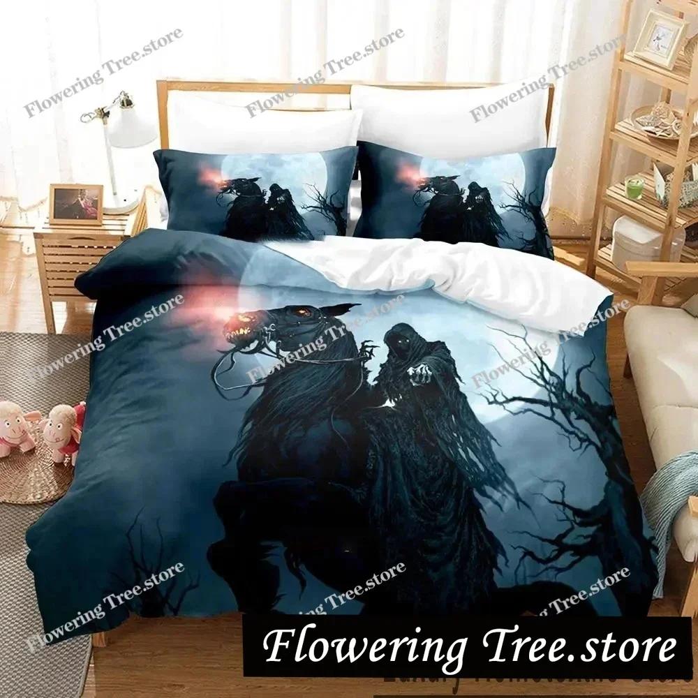 3D Print Dark Grim Reaper  Bedding Set Boys Girls Twin Queen King Size Duvet Cover Pillowcase Bed boys Adult Home Textileextile0