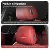 cxytvd1 For Mitsubishi 1/2PCS Leather Car Seat Headrest Protective Cover Interior Accessories Outlander Lancer Eclipse Mirage Xpander