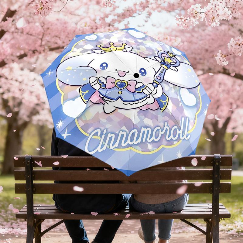1PC Cinnamoroll Umbrella-8-Rib Reinforced, Automatic Open, Lightweight & Durable, Cute Fashion Accessory for Outdoor-P2631