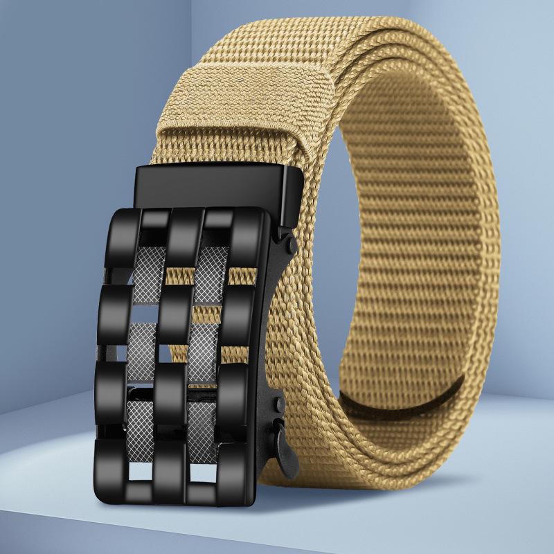 Мужской универсальный кожаный ремень с автоматической пряжкой для джинсов, милитари и повседневной носки