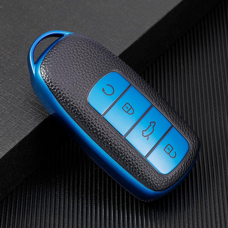 Чехол для ключа Tiggo 8: Защита Chery 7 Plus высокого класса, устойчивая к загрязнениям, с модной пряжкой