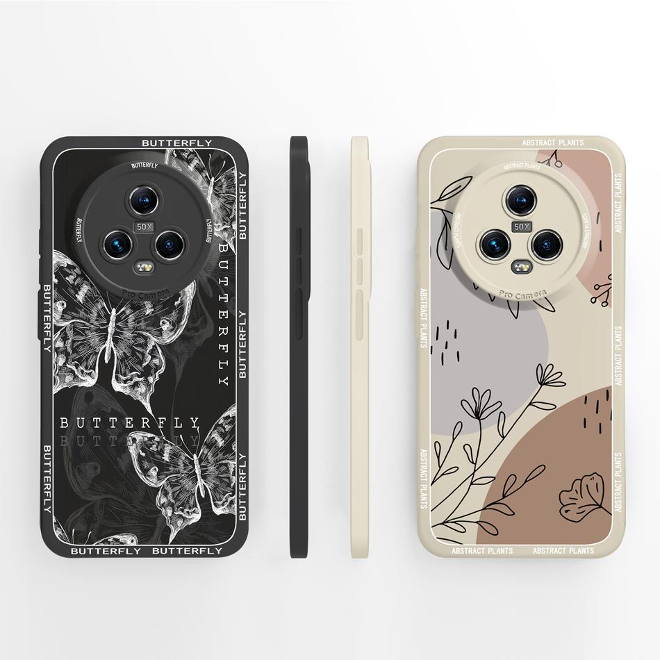 Чехол для Honor Magic 5 Pro Милый динозавр Полное покрытие Защита от падений Funda Для Honor Magic5 Pro 5Pro Мягкая задняя крышка из жидкого силикона