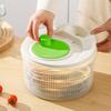 Salad Spinner Vegetable Dryer Large Capacity Vegetable Dehydrator Manual Vegetable Salad Spinner Drain Basket for Washing Greens Berries